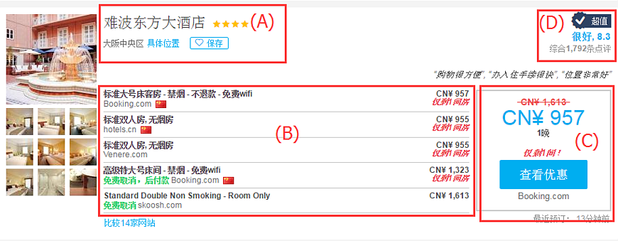 使用比驿网从众多订房网站(agoda,booking等)中搜索最便宜酒店预订价格 使用比驿网从众多订房网站(agoda,booking等)中搜索最便宜酒店预订价格