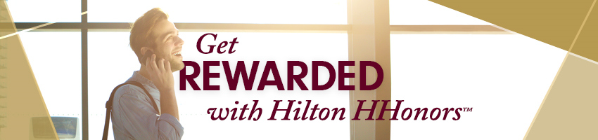 Hilton 希尔顿升金活动：入住 4 次(4 stays)即可快速升级金卡会员，金卡有效期长达两年