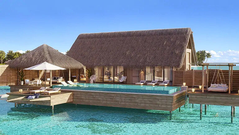 希尔顿新酒店：马尔代夫伊挞富士岛华尔道夫酒店介绍，积分兑换成本最低每晚 $600 美元