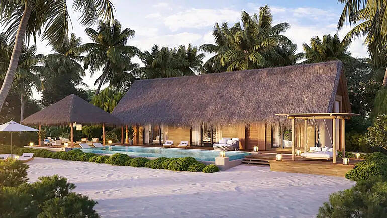 希尔顿新酒店：马尔代夫伊挞富士岛华尔道夫酒店介绍，积分兑换成本最低每晚$600美元