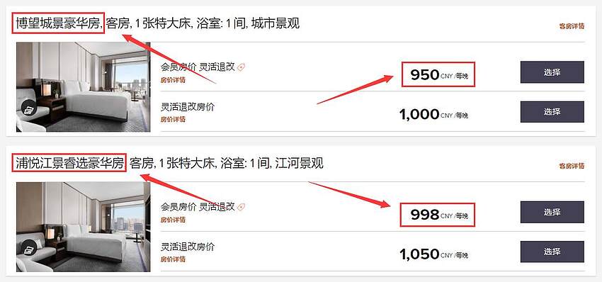万豪优惠活动：上海酒店加50元升级房型，50元买200元餐饮礼券，5000分奖励（2021-3-10前）
