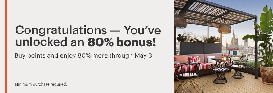 IHG賣點促銷:通過官網購買優悅會(IHG Rewards)點數享額外最多80%獎勵(2021-5-4前) IHG賣點促銷:通過官網購買優悅會(IHG Rewards)點數享額外最多80%獎勵(2021-5-4前)