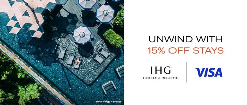IHG活动：使用Visa信用卡预订亚太区酒店享85折优惠（2023-1-3前）