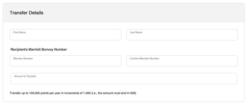 How to Transfer Marriott Bonvoy Points to Another Member How to Transfer Marriott Bonvoy Points to Another Member
