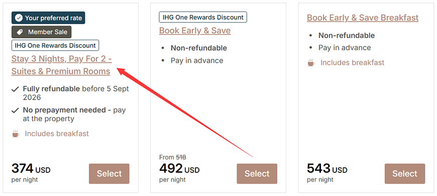 IHG APAC Promo: Stay 3 Pay 2 on Suites and Premium Rooms IHG APAC Promo: Stay 3 Pay 2 on Suites and Premium Rooms